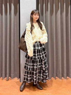 「アイテム（ポロシャツ）」を使った、𝘵 𝘰 𝘺 𝘰 .さん（レディース・160cm）の秋コーディネート