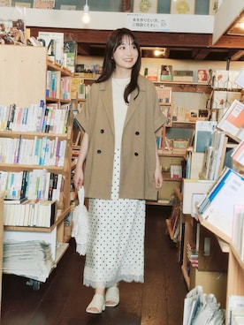 「ワントーン」｜𝘵 𝘰 𝘺 𝘰 .さん（レディース・160cm）の春コーディネート