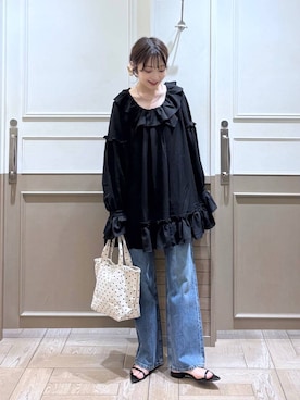 「アイテム（チョーカー）」を使った、𝘵 𝘰 𝘺 𝘰 .さん（レディース・160cm・30代）の夏コーディネート