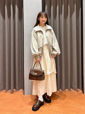「アイテム（ボストンバッグ）」を使った、𝘵 𝘰 𝘺 𝘰 .さん（レディース・160cm・30代）の秋コーディネート