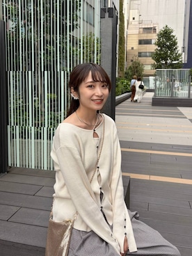 「アイテム（チョーカー）」を使った、𝘵 𝘰 𝘺 𝘰 .さん（レディース・160cm・30代）の秋コーディネート