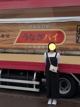 「アイテム（ジャンパースカート）」を使った、sayaka08さん（レディース・165cm）の秋コーディネート