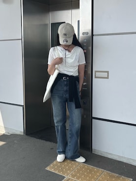 「アイテム（カーディガン/ボレロ）」を使った、shionさん（レディース・168cm）の夏コーディネート