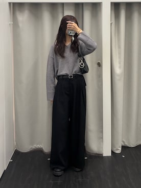 「アイテム（ファッション雑貨）」を使った、shionさん（レディース・168cm）の秋コーディネート