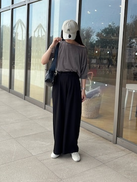 「アイテム（ショルダーバッグ）」を使った、shionさん（レディース・168cm）の夏コーディネート