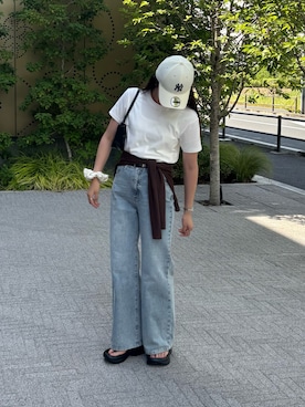 「高身長女子コーデ」｜shionさん（レディース・168cm）の夏コーディネート