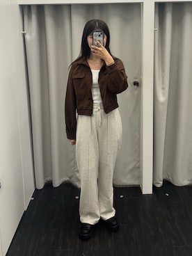 「ショート丈ジャケット」｜shionさん（レディース・168cm）の秋コーディネート