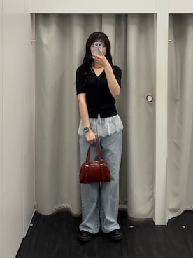 「COLONY 2139（コロニートゥーワンスリーナイン）のアイテム（バッグ）」を使った、shionさん（レディース・168cm）の夏コーディネート