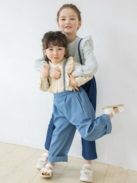 「lulpini（ルルピー二）のアイテム（パンツ）」を使った、Pierrotスタッフ★大人に似合う高コスパ服をお届けさん（キッズ・110cm）の冬コーディネート