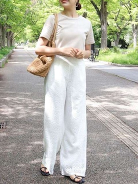 Pierrotスタッフ★大人に似合う高コスパ服をお届けさん(レディース・157cm)の夏コーディネート