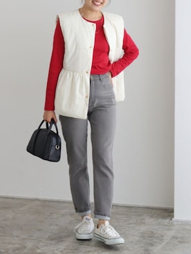 Pierrotスタッフ★大人に似合う高コスパ服をお届けさん（レディース・157cm）の秋コーディネート