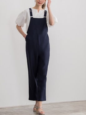 「Pierrot（ピエロ）のアイテム（サロペット/オーバーオール）」を使った、Pierrotスタッフ★大人に似合う高コスパ服をお届けさん（レディース・165cm）の春コーディネート