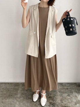 Pierrotスタッフ★大人に似合う高コスパ服をお届けさん（レディース・163cm）の夏コーディネート