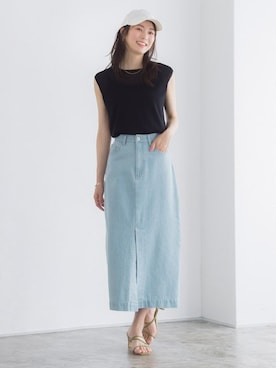 Pierrotスタッフ★大人に似合う高コスパ服をお届けさん(レディース・163cm)の夏コーディネート