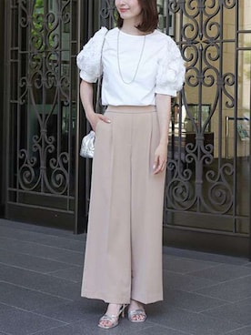 Pierrotスタッフ★大人に似合う高コスパ服をお届けさん（骨格ナチュラル・レディース・163cm）の夏コーディネート