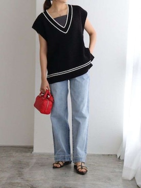 Pierrotスタッフ★大人に似合う高コスパ服をお届けさん（レディース・165cm）の夏コーディネート