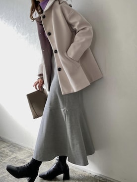 「ニット/セーター」｜Pierrotスタッフ★大人に似合う高コスパ服をお届けさん（レディース・165cm）の冬コーディネート