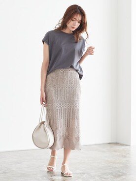 Pierrotスタッフ★大人に似合う高コスパ服をお届けさん（レディース・165cm）の夏コーディネート