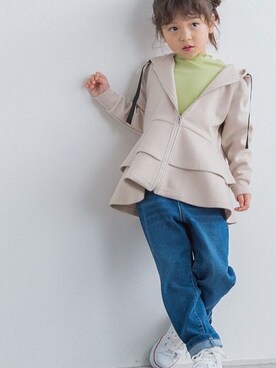 「lulpini（ルルピー二）のアイテム（パンツ）」を使った、Pierrotスタッフ★大人に似合う高コスパ服をお届けさん（キッズ・110cm）の冬コーディネート