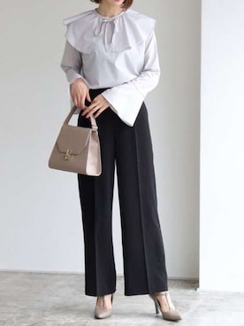 Pierrotスタッフ★大人に似合う高コスパ服をお届けさん(レディース・163cm)の秋コーディネート