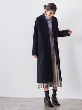 「Pierrot（ピエロ）のアイテム（その他アウター）」を使った、Pierrotスタッフ★大人に似合う高コスパ服をお届けさん（レディース・165cm）の秋コーディネート