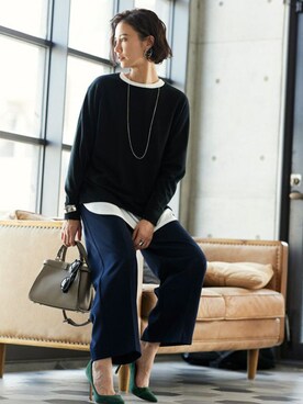 「RASW（ラス）のアイテム」を使った、Pierrotスタッフ★大人に似合う高コスパ服をお届けさん（レディース・165cm）の秋コーディネート