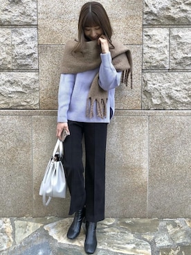 Pierrotスタッフ★大人に似合う高コスパ服をお届けさん（レディース・163cm）の冬コーディネート