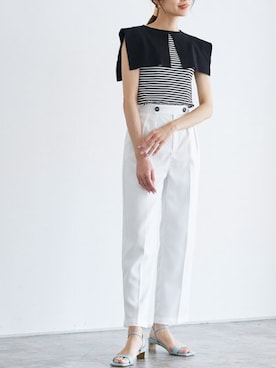 Pierrotスタッフ★大人に似合う高コスパ服をお届けさん(レディース・165cm)の夏コーディネート