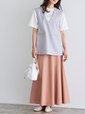 Pierrotスタッフ★大人に似合う高コスパ服をお届けさん(レディース・163cm)の春コーディネート