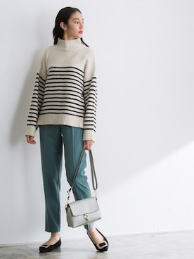 Pierrotスタッフ★大人に似合う高コスパ服をお届けさん（レディース・162cm）の冬コーディネート