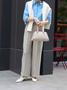 Pierrotスタッフ★大人に似合う高コスパ服をお届けさん(レディース・163cm)の夏コーディネート