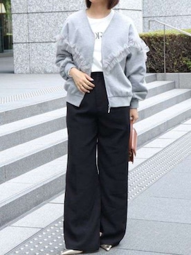 Pierrotスタッフ★大人に似合う高コスパ服をお届けさん（骨格ストレート・レディース・150cm）の秋コーディネート
