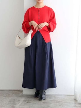 Pierrotスタッフ★大人に似合う高コスパ服をお届けさん(レディース・150cm)の秋コーディネート