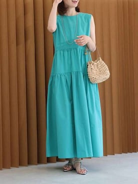 Pierrotスタッフ★大人に似合う高コスパ服をお届けさん（骨格ナチュラル・レディース・163cm）の夏コーディネート