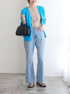 Pierrotスタッフ★大人に似合う高コスパ服をお届けさん(レディース・163cm)の夏コーディネート