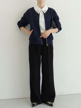 「アイテム（ブルゾン）」を使った、Pierrotスタッフ★大人に似合う高コスパ服をお届けさん（レディース・163cm）の秋コーディネート