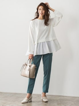 Pierrotスタッフ★大人に似合う高コスパ服をお届けさん(レディース・165cm)の夏コーディネート