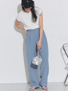 「Pierrot（ピエロ）のアイテム」を使った、Pierrotスタッフ★大人に似合う高コスパ服をお届けさん（レディース・166cm）の夏コーディネート