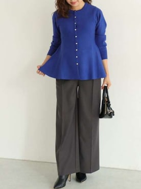 「Pierrot（ピエロ）のアイテム（その他パンツ）」を使った、Pierrotスタッフ★大人に似合う高コスパ服をお届けさん（レディース・157cm）の秋コーディネート