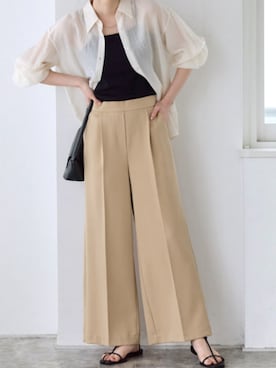 「初夏」｜Pierrotスタッフ★大人に似合う高コスパ服をお届けさん（レディース・163cm）の春コーディネート