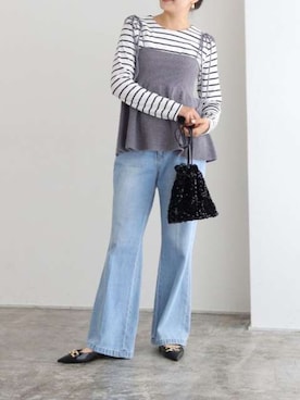 Pierrotスタッフ★大人に似合う高コスパ服をお届けさん(レディース・157cm)の秋コーディネート