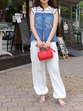 Pierrotスタッフ★大人に似合う高コスパ服をお届けさん（レディース・157cm）の夏コーディネート