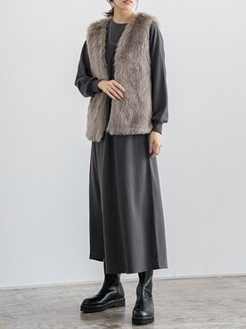 Pierrotスタッフ★大人に似合う高コスパ服をお届けさん(レディース・167cm)の秋コーディネート