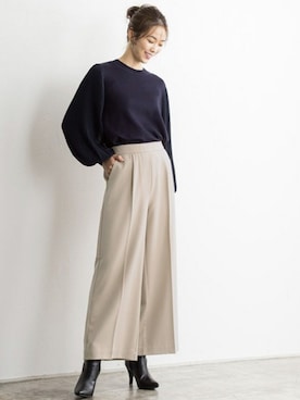 Pierrotスタッフ★大人に似合う高コスパ服をお届けさん(レディース・165cm)の秋コーディネート