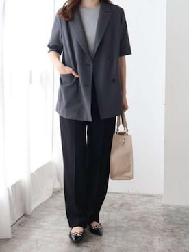 「Pierrot（ピエロ）のアイテム」を使った、Pierrotスタッフ★大人に似合う高コスパ服をお届けさん（レディース・163cm）の夏コーディネート