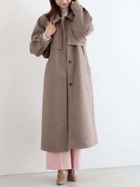 「アイテム（その他アウター、グレー系）」を使った、Pierrotスタッフ★大人に似合う高コスパ服をお届けさん（レディース・163cm）の冬コーディネート