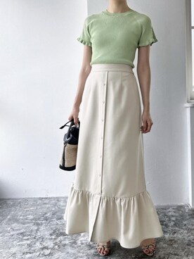 Pierrotスタッフ★大人に似合う高コスパ服をお届けさん(レディース・157cm)の夏コーディネート