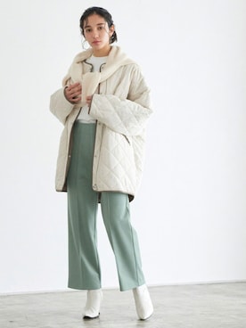 「Pierrot（ピエロ）のアイテム（その他アウター）」を使った、Pierrotスタッフ★大人に似合う高コスパ服をお届けさん（レディース・162cm）の秋コーディネート
