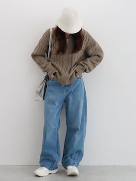 「Pierrot（ピエロ）のアイテム」を使った、Pierrotスタッフ★大人に似合う高コスパ服をお届けさん（レディース・160cm）の秋コーディネート