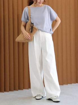 「Pierrot（ピエロ）のアイテム」を使った、Pierrotスタッフ★大人に似合う高コスパ服をお届けさん（レディース・157cm）の夏コーディネート